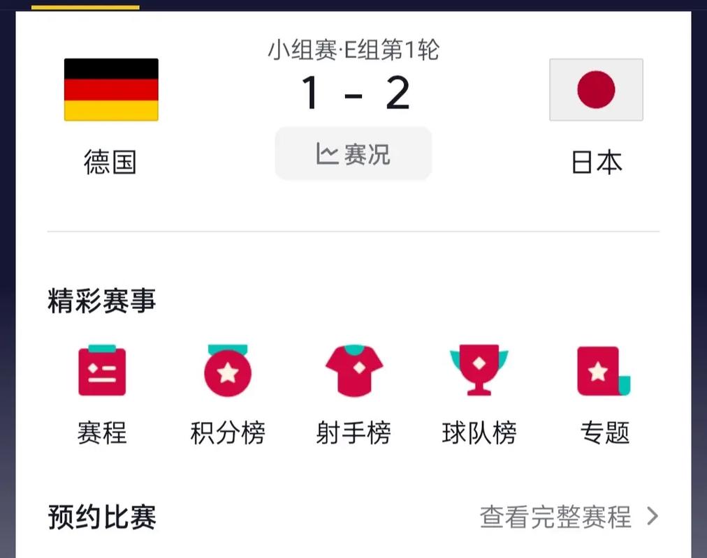 德国vs日本比赛时间到几点