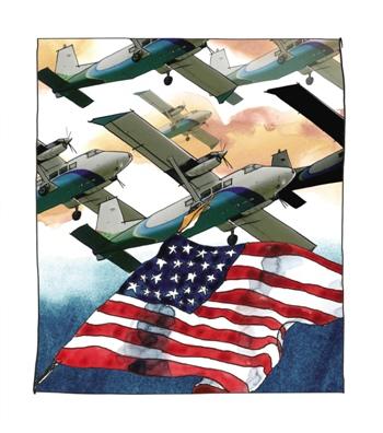 美国飞机vs中国飞机漫画