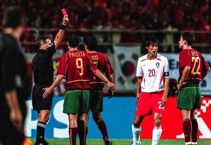 葡萄牙vs韩国2002黄牌